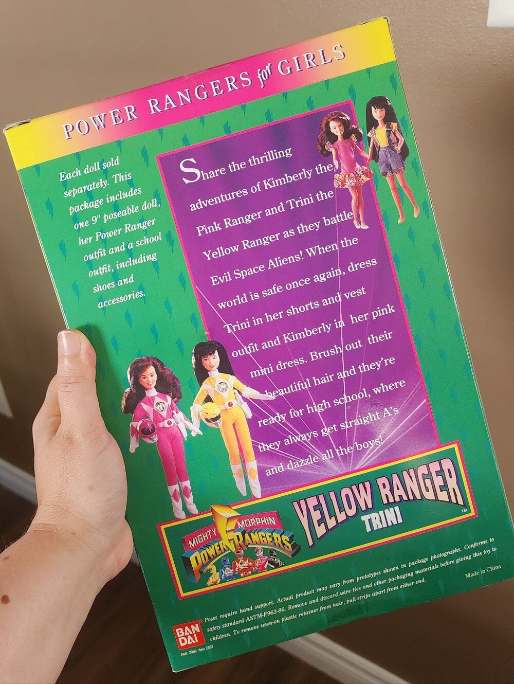 Trini Power Rangers Doll 1994 - Picture 5 of 7